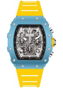 Invicta Racing 69694 Herrenuhr - Quarzwerk - Acryl mit silbernem Zifferblatt - 43 mm