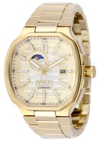 Invicta Reserve 50092 Herrenuhr - Automatikwerk - Edelstahl mit goldenem Zifferblatt - 45 mm