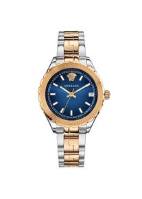 Versace V12060017 Hellenyium Quarz Damenuhr mit blauem Zifferblatt