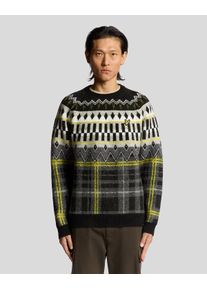 Lyle & Scott Fair Isle Strick-Tartan-Pullover