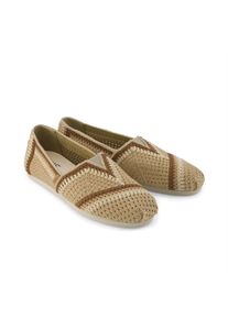 Toms Shoes TOMS Alpargata Classic Baumwolle Damen Dunkelbeige Espadrilles