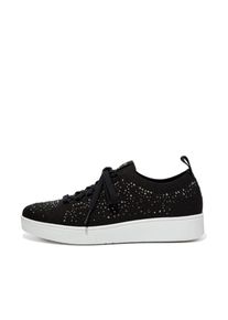 fitflop Fit Flop - "Rally" Kristall Sneaker f&uuml;r Damen, Jerseyware (Schwarz)