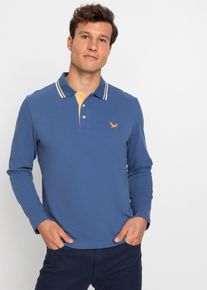 bonprix Poloshirt aus reiner Bio-Baumwolle (2er Pack), blau, Gr.60/62 (XXL), Angesagte Poloshirts im 2er Pack mit einer kleinen Stickerei auf der Brust, aus 100% Baumwolle