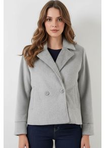 Strukturierte Doppelreiherjacke