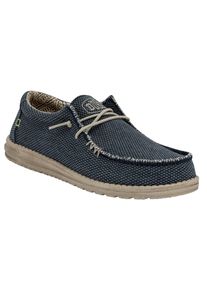 HEYDUDE Wally Geflochtene Polyester Herren Slipper Blau Nacht