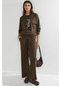 Modal Touch Leopardenmuster Zwei-Teiler Set