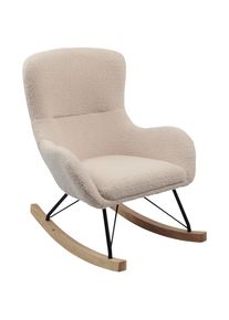 Livetastic Kinder-Schaukelstuhl Dora, Creme, Holz, Metall, Textil, Kautschukholz, massiv, 55x70x63 cm, Bsci, Kinder- & Jugendzimmer, Kinderm&ouml;bel, Kindersitzm&ouml;bel & -tische, Kindersessel & -sofas