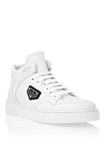 Philipp Plein Mid-Top-Sneakers aus Nappaleder