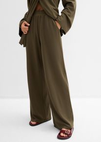 bonprix Schlupfhose aus Viskose-Mix, gr&uuml;n, Gr.44/46 (L), Schlupfhose mit Bequembund und seitlichen Eingrifftaschen, aus Viskose