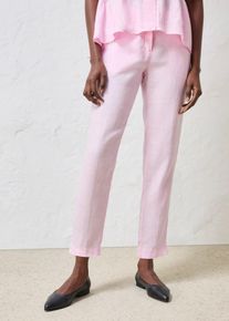 bonprix verk&uuml;rzte Hose aus reinem Leinen, rosa, Gr.46, elegante schmale Hose aus Leinen Premium Qualit&auml;t, aus Leinen
