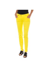 Met Damen Hose H-K-Chino Slim Fit Kn&ouml;chellang Gelb