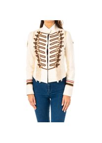 La Martina Lang&auml;rmelige Damenjacke mit hohem Halsausschnitt und Haken- und &Ouml;senverschluss LWJG30