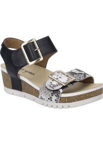 Josef Seibel Damen Sandale Quinn 02 in schwarz-kombi