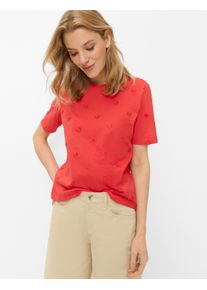 Brax Damen Shirt Style CIRA S hibiscus, Rot, Gr. 32