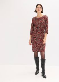 bonprix Shirtkleid mit Paisley Druck, schwarz, Gr.36/38 (S), Figurumspielende Shirtkleid mit Paisley Druck