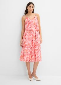 bonprix Midikleid aus softem Mesh, rosa, Gr.52/54 (XXL), sch&ouml;nes Jersey-Kleid aus Mesh
