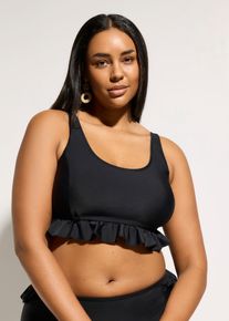 bonprix Bedeckendes Bustier-Bikinioberteil schnell trocknend, schwarz, Gr.58, Modisches Bustier-Bikinioberteil im schnell trocknendem Material