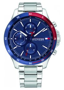 Tommy Hilfiger Modisches Sportdesign, perfekt f&uuml;r alle Arten von Sport, Indoor- und Outdoor-Aktivit&auml;ten oder den t&auml;glichen Gebrauch - Diese Multi-Zifferblatt-Uhr hat eine Kalenderfunktion: Tag-Datum, 24-Stunden-Anzeige, Leuchtzeiger, Leuchtindex, Tachymeter Hochwertiges Armband aus Edelstahl Silber 21 cm lang und 20 mm breit mit einer Faltschlie&szlig;e mit Dr&uuml;cker Geh&auml;usedurchmesser: 46 mm, Geh&auml;usedicke: 11 mm, Geh&auml;u