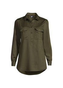 LANDS' END Tunika im Worker-Stil aus TENCEL, Damen,  Gr&uuml;n, Lyocell (Viskose), by Lands' End