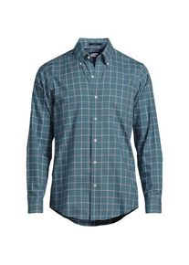 LANDS' END B&uuml;gelleichtes Twill-Hemd, Tailored Fit, Herren,  Blau, Baumwolle, by Lands' End