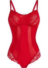 bonprix Shape Body mit mittlerer Formkraft, rot, Gr.50, Geschm&uuml;ckter Shape Body mit mittlerer Formkraft