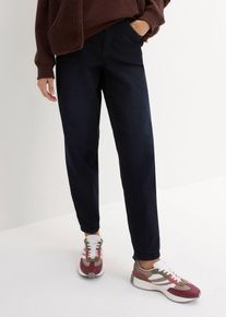 bonprix Barrel-Jeans High Waist Bequembund, blau, Gr.46, Sch&ouml;ne Barrel-Jeans mit hohem Bund umspielt die Oberschenkel und, 98% Baumwolle