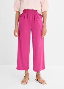 bonprix Jersey-Hose aus softem Viskose-Mix, pink, Gr.56/58 (3XL), Lockere Jersey-Hose aus softem Viskose-Mix mit geradem Bein und hoher Taille in 7/8-L&auml;nge, aus Viskose