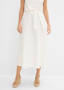 bonprix Maxi Godet-Rock mit Lyocell, wei&szlig;, Gr.42, zeitloser Maxi Godet-Rock mit Lyocell, 55% Lyocell (verifiziert)
