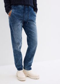 bonprix Boyfriend Jeans Mid Waist Thermo, blau, Gr.48, Boyfriend Jeans Mid Waist, Thermo, 73% Baumwolle