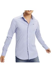 Tommy Jeans Marke: Tommy Hilfiger Jeans Geschlecht: M&auml;nner Typ: Hemden Farbe: Hellblau Muster: Einfarbig &Auml;rmel: Lang&auml;rmelig Kragen: Klassisch Verschluss: Kn&ouml;pfe Jahreszeit: Fr&uuml;hling/Sommer -97% Baumwolle -3% Elastan -3