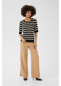 Culture Strickpullover CUmesa Relaxed fit black offwhite