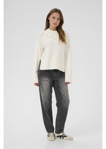 Kaffe Strickpullover KAmasja Baggy fit white