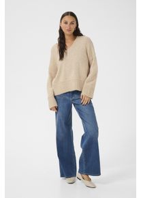 Kaffe Strickpullover Baggy fit cream