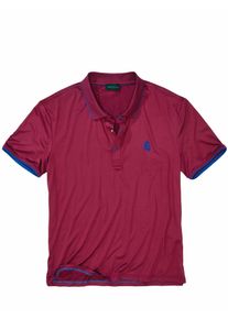 Mey & Edlich Mey & Edlich Herren Dranbleiber-Poloshirt Rot 91 % Polyester, 9 % Elasthan
