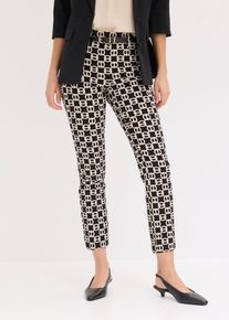bonprix 7/8 Stretch-Hose aus Bengalin, schwarz, Gr.40, Modische Stretch-Hose mit 7/8 Bein
