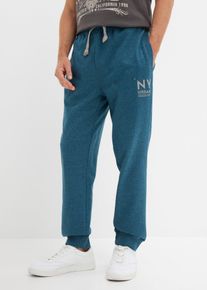 bonprix Jogginghose mit Kontrastdetails, petrol, Gr.48/50 (M), Coole Sweatpants mit elastischem Bund und praktischen Taschen f&uuml;r einen sportlich-modernen Look, 60% Baumwolle