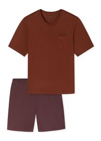 Schiesser Herren Pyjama Comfort EssentialsSchlafanzug, Pyjama Set, Nachtw&auml;sche