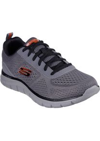 Skechers Track Leshur Herren Sneaker aus Polyester in Anthrazit/Orange