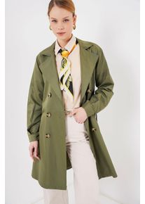 Doppelreihiger Elastischer Trenchcoat
