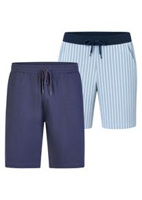 Phil & Co. Berlin Herren Pyjamashorts Cozy Classics 2-Pack Schlafshorts, Pyjama Shorts,