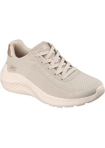 Skechers Bobs Squad Waves Aktuelles Aussehen Textil Damen Off-White Sneakers