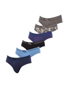 6er-Pack Herren Baumwollslips KLSP6