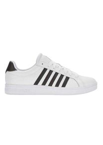 K-Swiss - "Court Tiebreak" Sneaker f&uuml;r Herren, Leder (Wei&szlig;/Schwarz)