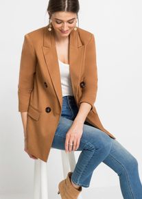 bonprix Blazer, braun, Gr.52, Charismatischer Blazer mit dekorativen Kn&ouml;pfen.