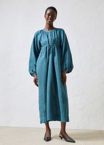 bonprix Maxikleid aus reinem Leinen, petrol, Gr.46, Ideal f&uuml;r den Fr&uuml;hling! Bequemes Maxikleid aus reinem Leinen
