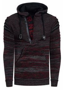 Rusty Neal 1/2 Zip Grobstrick Future Kapuzen-Pullover
