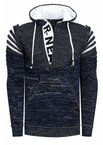 Rusty Neal 1/2 Zip Grobstrick Future Kapuzen-Pullover