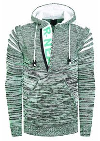 Rusty Neal 1/2 Zip Grobstrick Future Kapuzen-Pullover