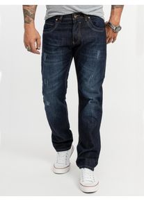 Rock Creek Jeans Straight Leg Blau