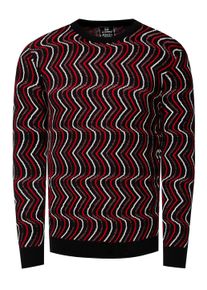 Rusty Neal 80er-Design Feinstrick Rundhals-Pullover